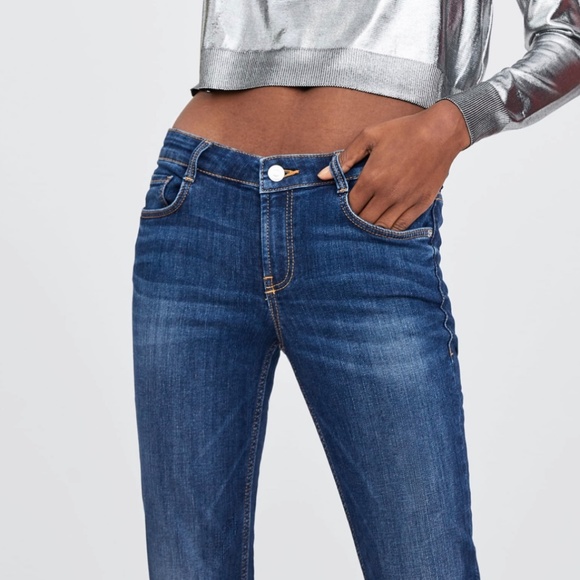 ZARA Skinny Jeans:Navy Blue, US 12, 14/Eur 44, 46 - Picture 2 of 10